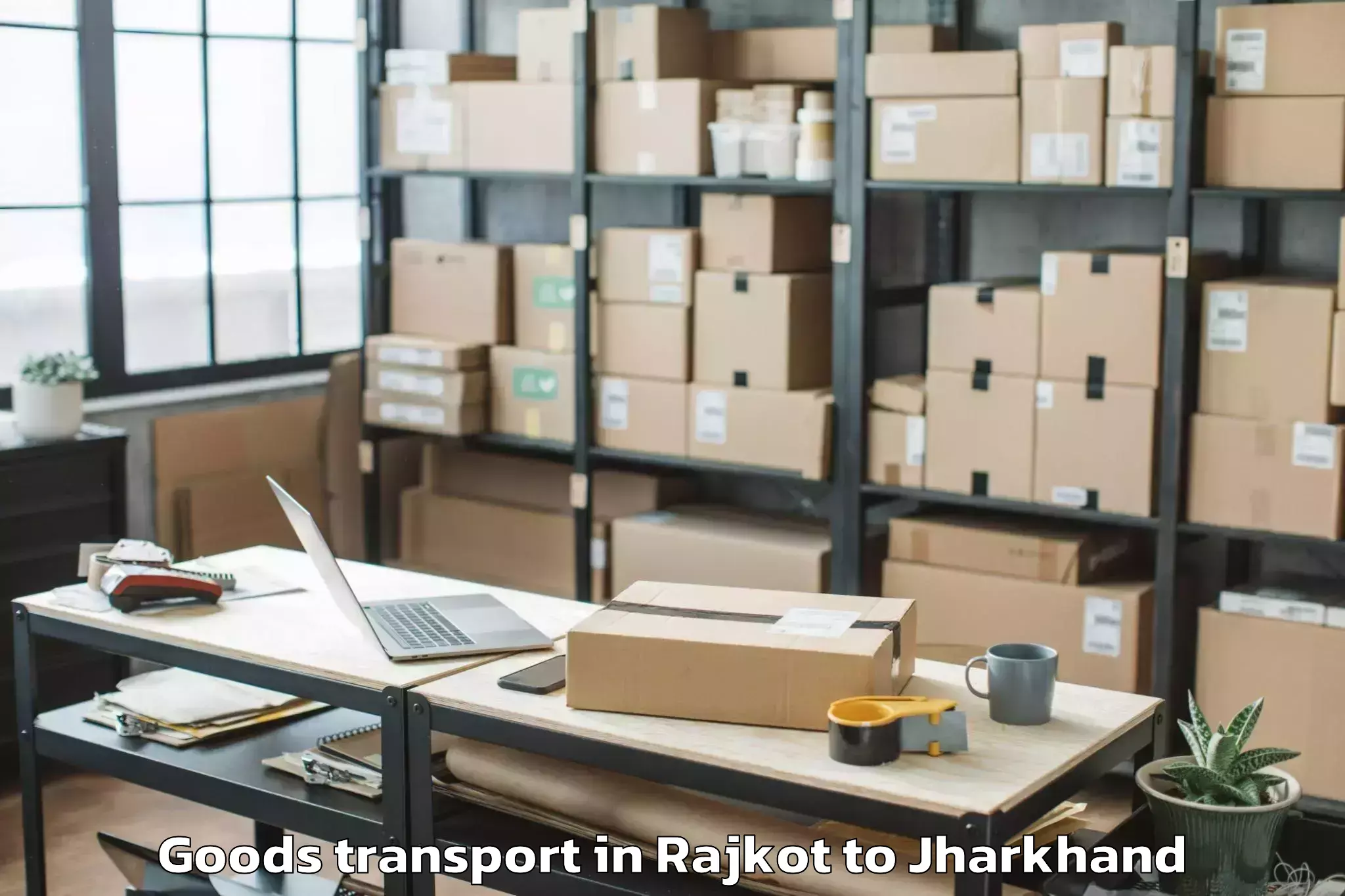 Efficient Rajkot to Jamua Goods Transport